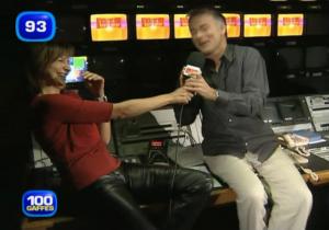 Journaliste, Cuir et Dannii Minogue dans TF1