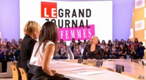 Elise Chassaing et Ariane Massenet dans le Grand Journal De Canal Plus - 08/03/10 - 1