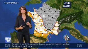 Fanny Agostini à la Météo de BFM TV - 08/02/17 - 16
