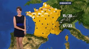 Fanny Agostini à la Météo de BFM TV - 12/07/17 - 10