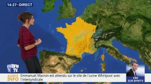 Fanny Agostini à la Météo de BFM TV - 26/04/17 - 12