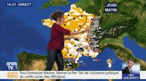 Fanny Agostini à la Météo de BFM TV - 26/04/17 - 13