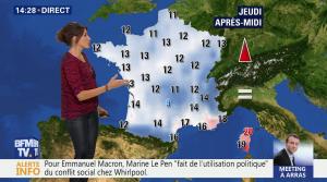 Fanny Agostini à la Météo de BFM TV - 26/04/17 - 15