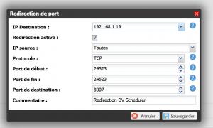 ext - Accès externe pour dv scheduler - 10