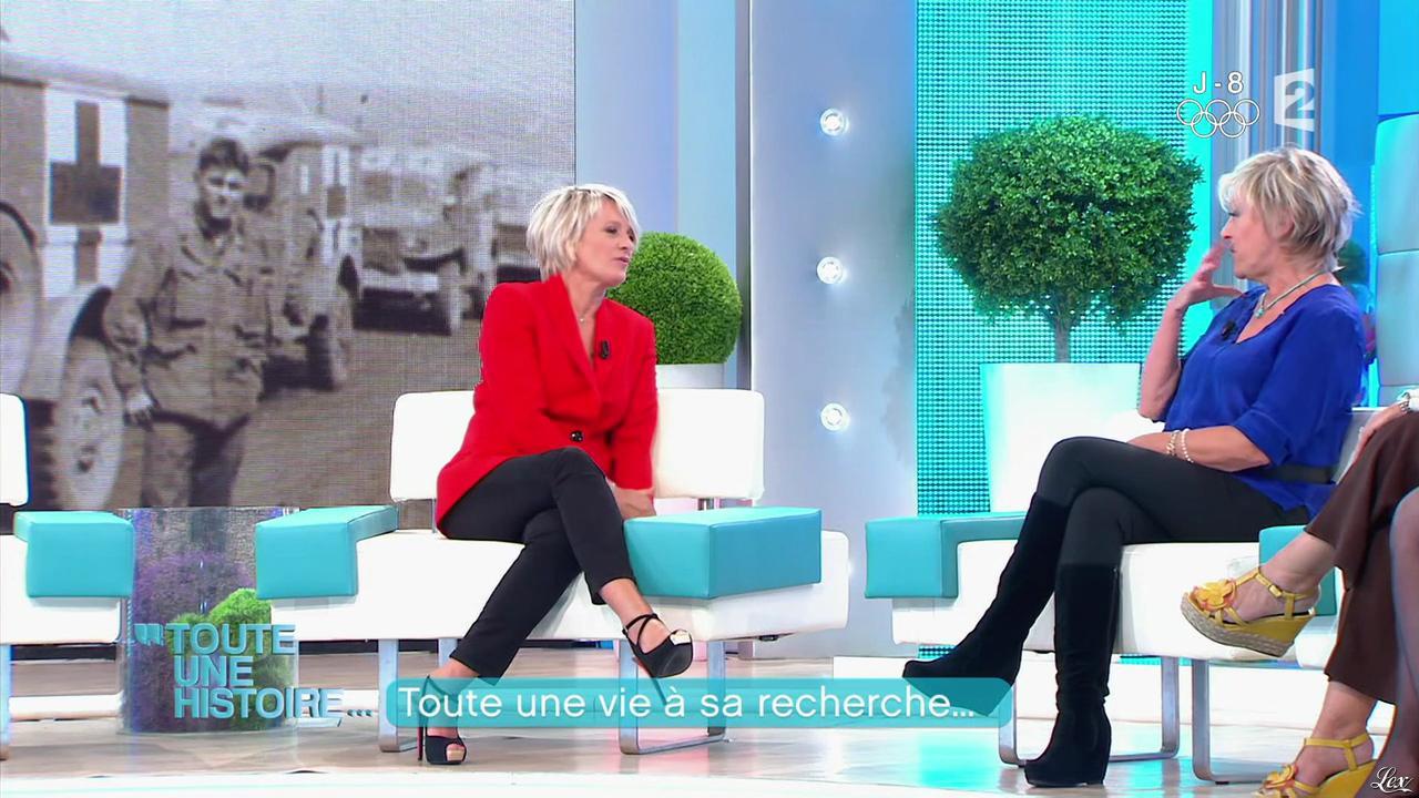 Sophie Davant dans Toute une Histoire. Diffusé à la télévision le 28/07/16.
