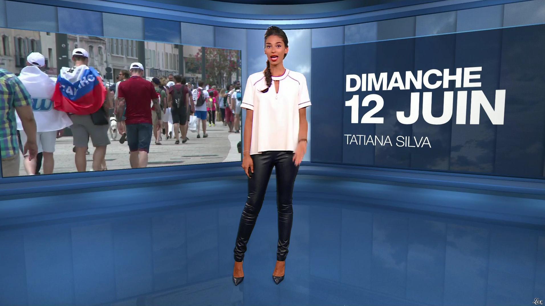 Tatiana Silva à la Météo. Diffusé à la télévision le 12/06/16.