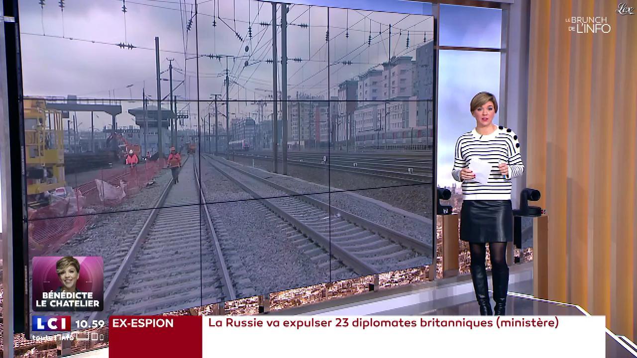Bénédicte Le Chatelier dans le Brunch. Diffusé à la télévision le 17/03/18.