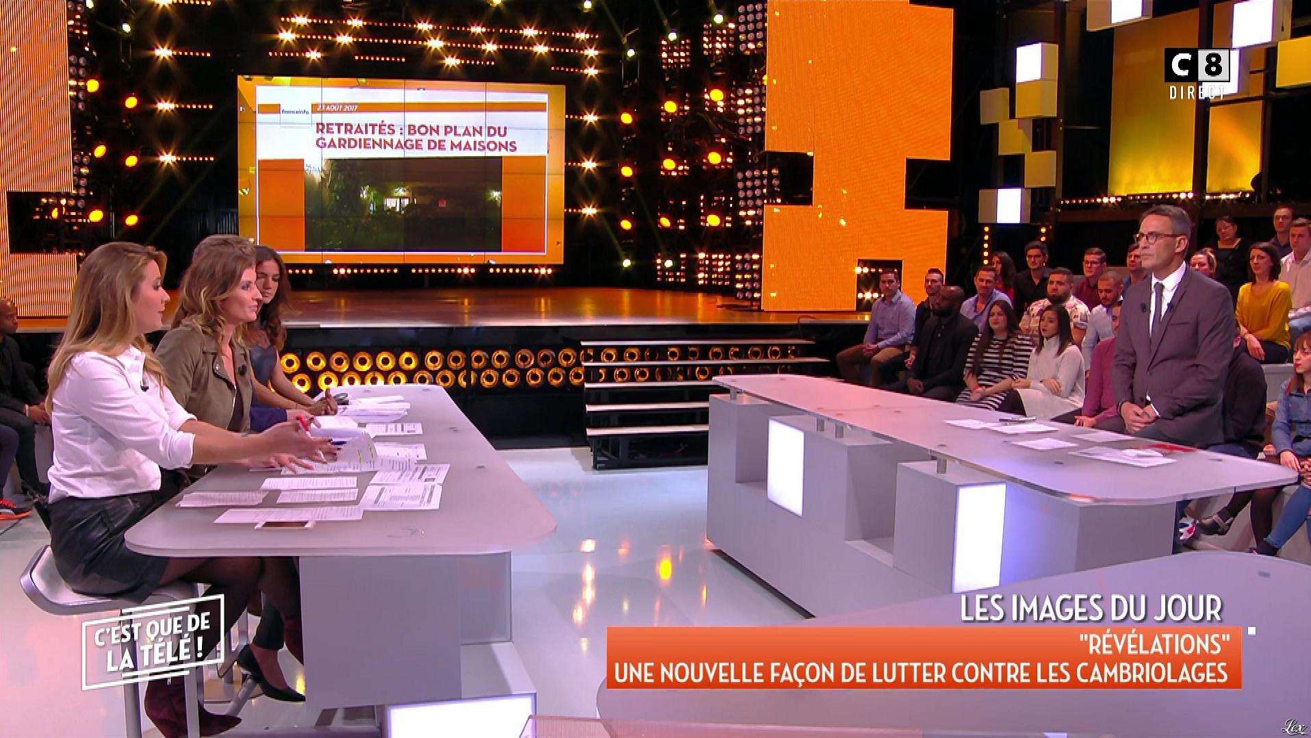 Caroline Ithurbide, Stéphanie Loire et Francesca Antoniotti dans c'est Que de la Télé. Diffusé à la télévision le 11/01/18.