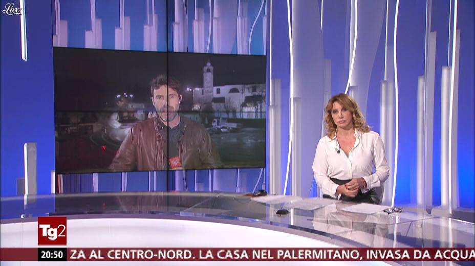 Manuela Moreno dans Il Tg 2. Diffusé à la télévision le 05/11/18.