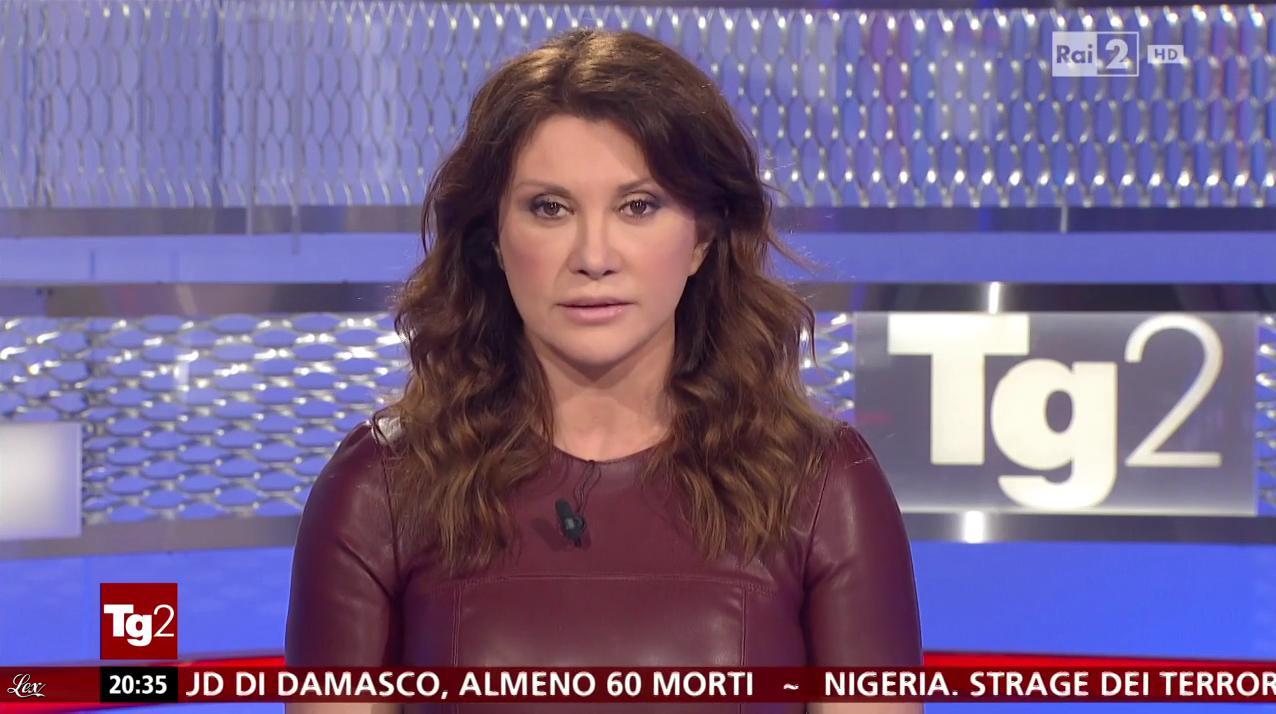 Manuela Moreno dans Il Tg 2. Diffusé à la télévision le 31/01/16.