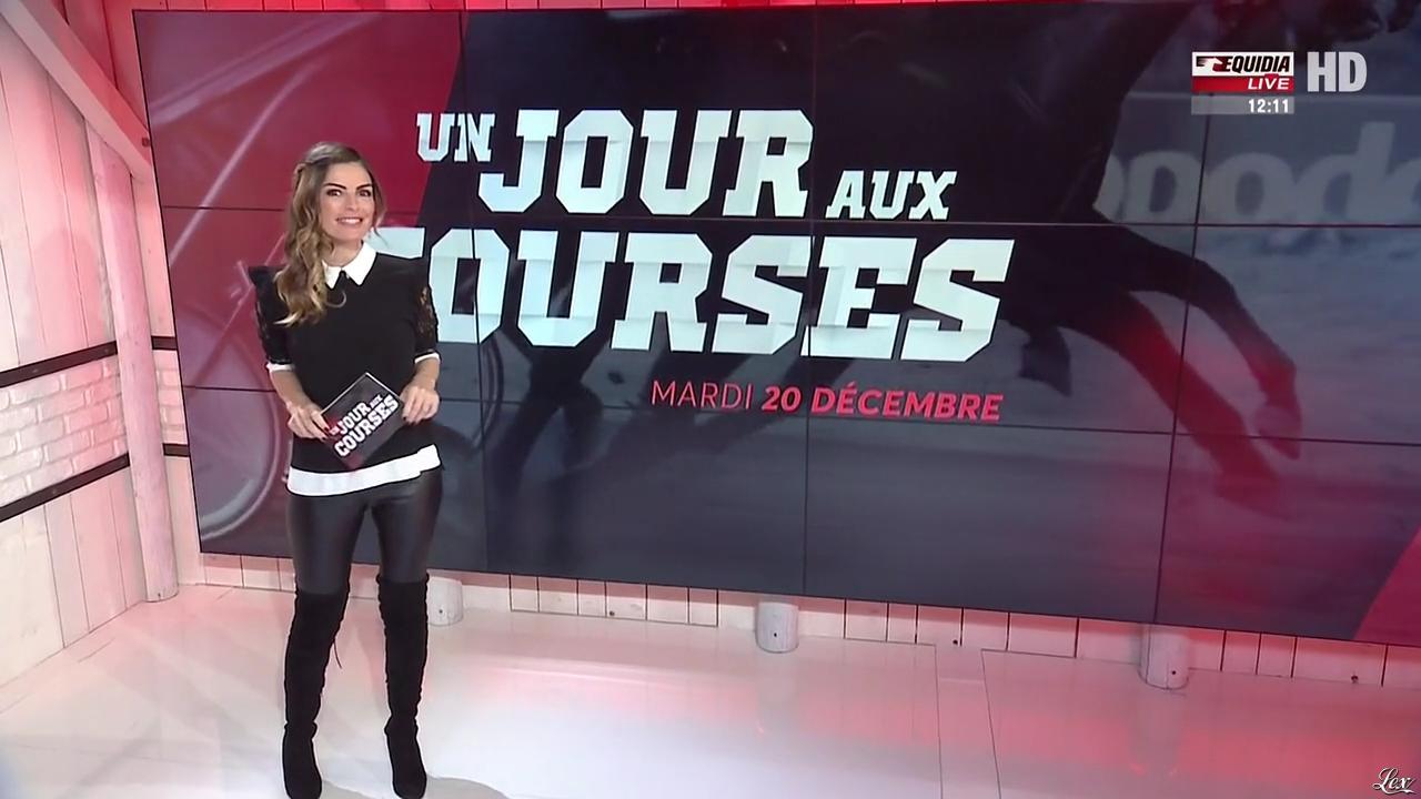 Amélie Bitoun dans un Jour aux Courses. Diffusé à la télévision le 20/12/16.