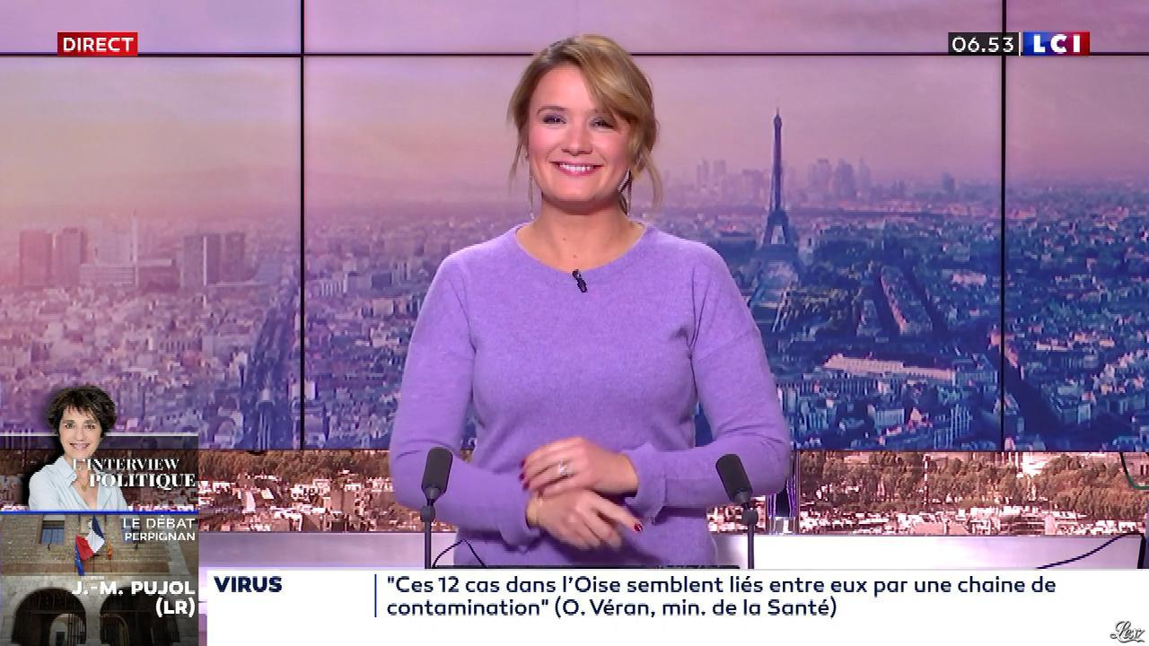 Pascale De La Tour Du Pin dans la Matinale. Diffusé à la télévision le 28/02/20.