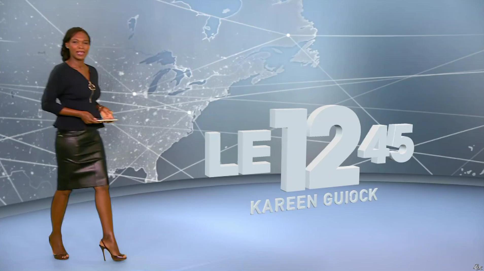 Kareen Guiock dans le 12-45. Diffusé à la télévision le 02/10/17.