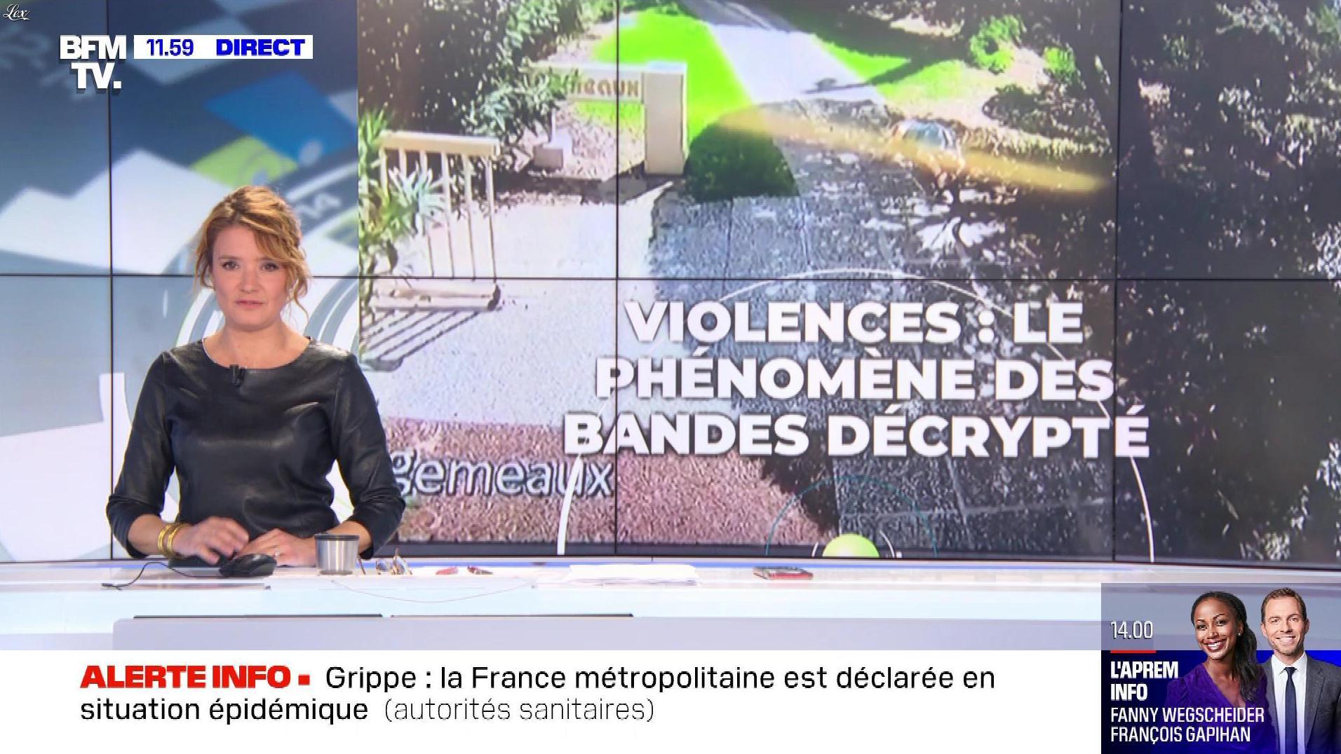 Pascale De La Tour Du Pin dans le Dej Info. Diffusé à la télévision le 30/11/22.