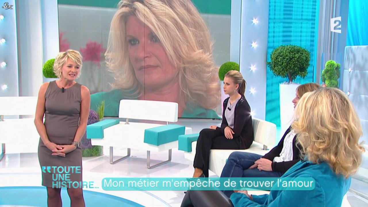Sophie Davant et Laetitia dans Toute une Histoire. Diffusé à la télévision le 31/10/11.
