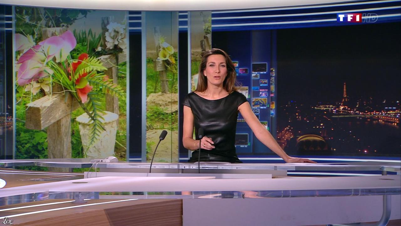 Anne Claire Coudray au JT de 20h. Diffusé à la télévision le 22/12/13.