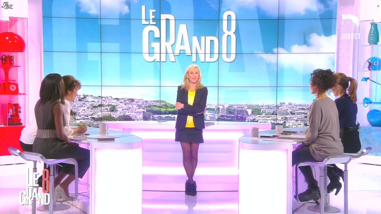 Laurence Ferrari, Hapsatou Sy et Aïda Touihri dans le Grand 8. Diffusé à la télévision le 25/01/16.