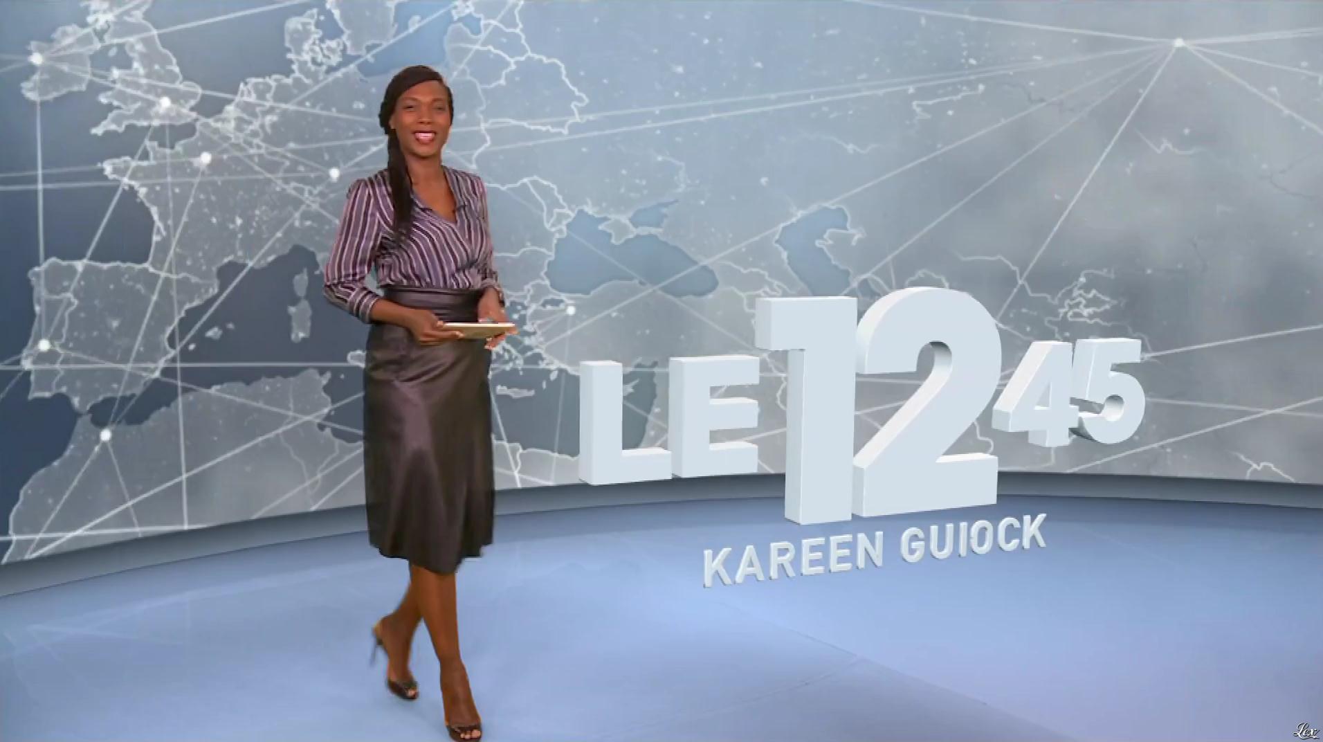 Kareen Guiock dans le 12-45. Diffusé à la télévision le 07/11/18.