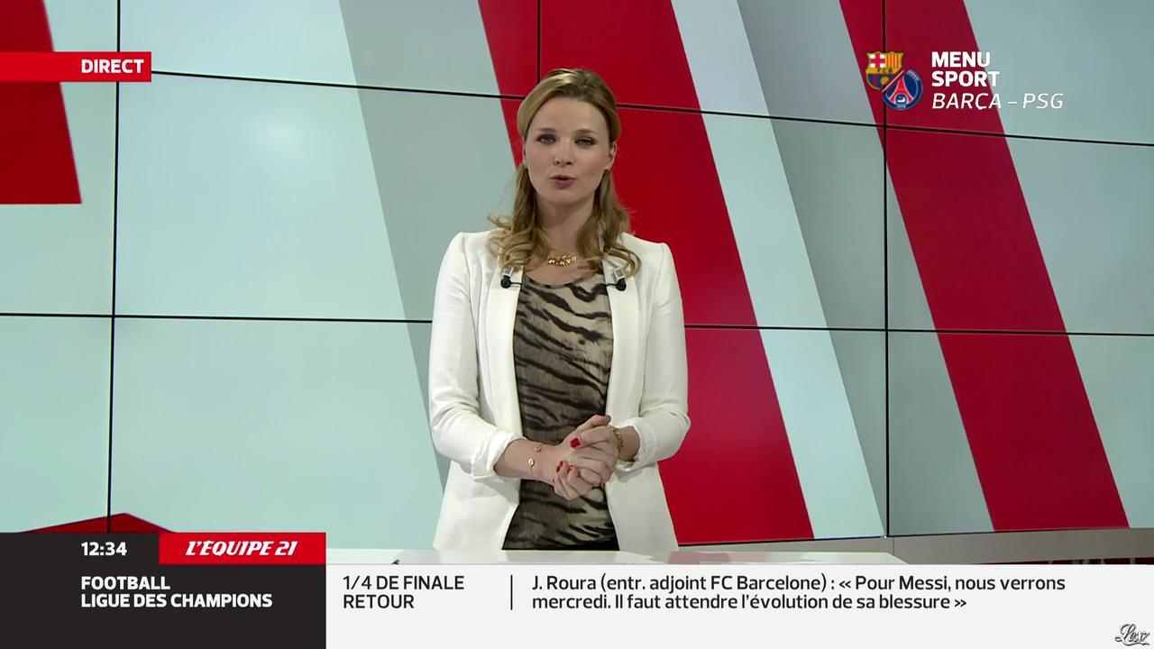 France Pierron dans Menu Sport. Diffusé à la télévision le 10/04/13.