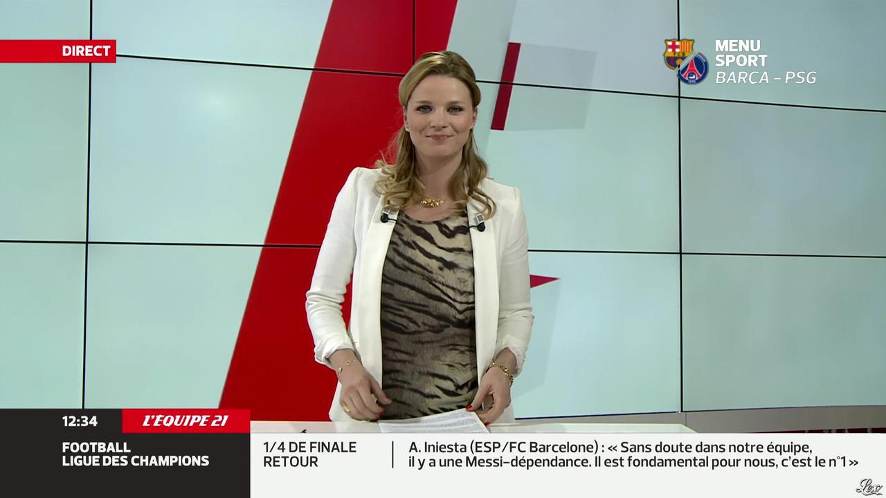 France Pierron dans Menu Sport. Diffusé à la télévision le 10/04/13.