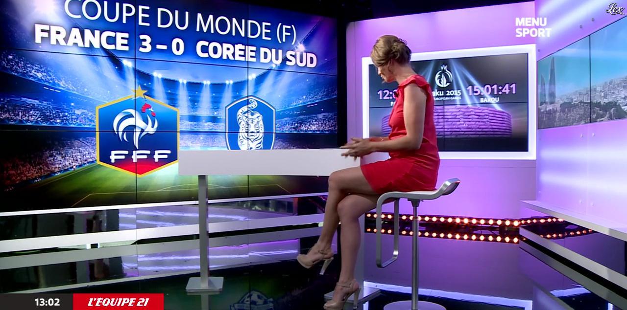 France Pierron dans Menu Sport. Diffusé à la télévision le 22/06/15.