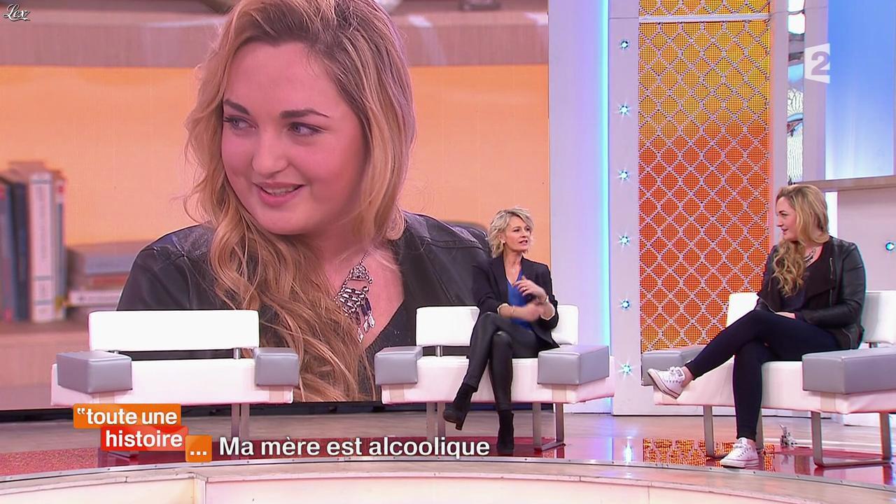 Sophie Davant dans Toute une Histoire. Diffusé à la télévision le 02/03/15.