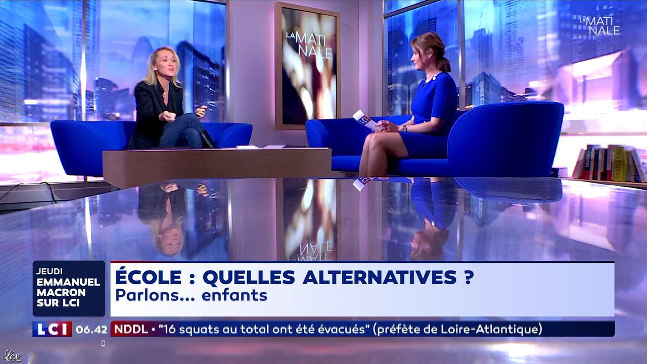 Pascale De La Tour Du Pin dans la Matinale. Diffusé à la télévision le 11/04/18.