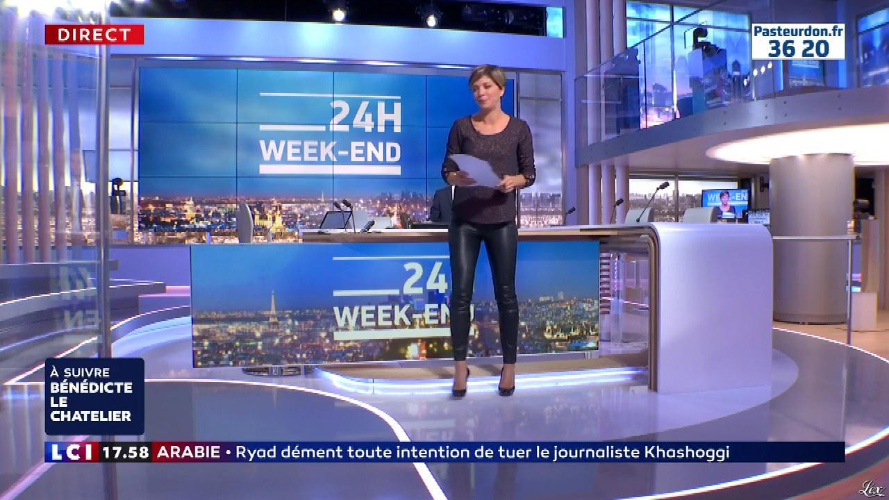 Bénédicte Le Chatelier dans 24h le Week-End. Diffusé à la télévision le 13/10/18.