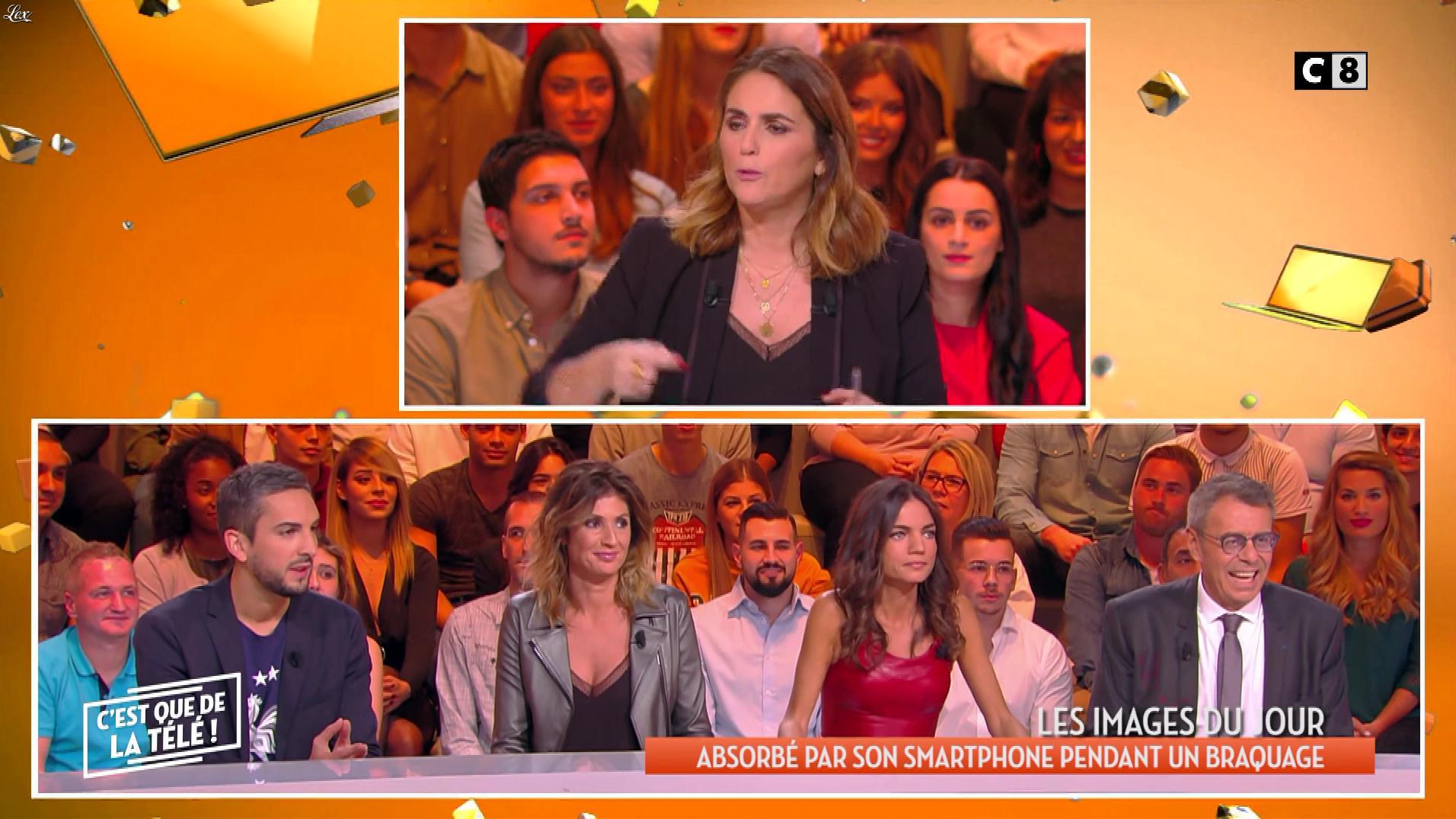 FrancesÇa Antoniotti et Caroline Ithurbide dans c'est Que de la Télé. Diffusé à la télévision le 06/03/19.