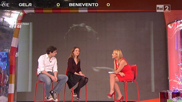 Simona Ventura dans Quelli Che Il Calcio. Diffusé à la télévision le 19/12/10.