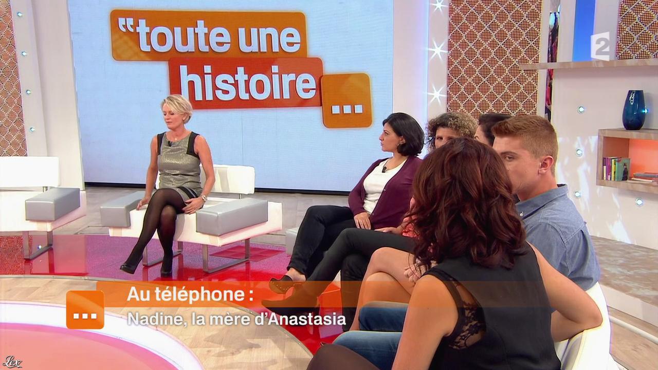 Sophie Davant dans Toute une Histoire. Diffusé à la télévision le 29/10/13.