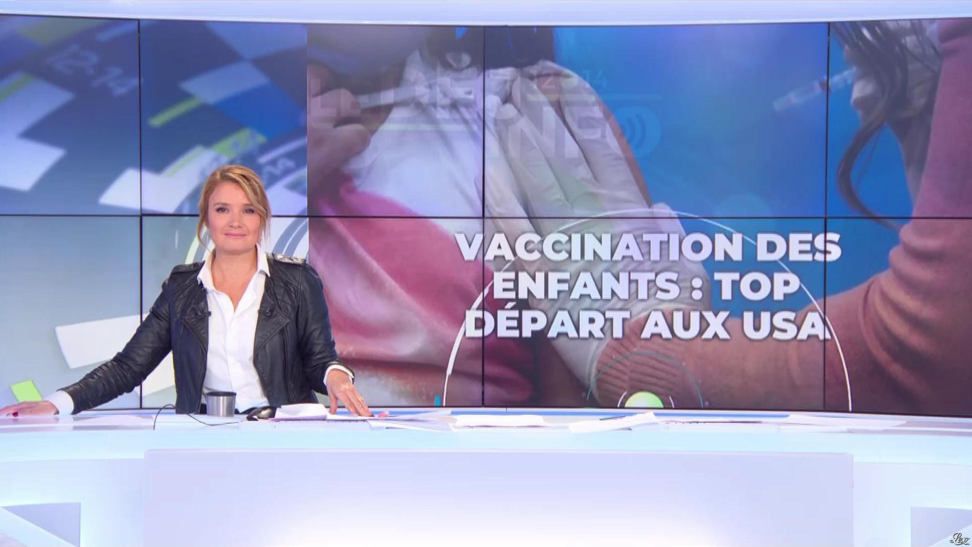 Pascale De La Tour Du Pin dans le Dej Info. Diffusé à la télévision le 03/11/21.