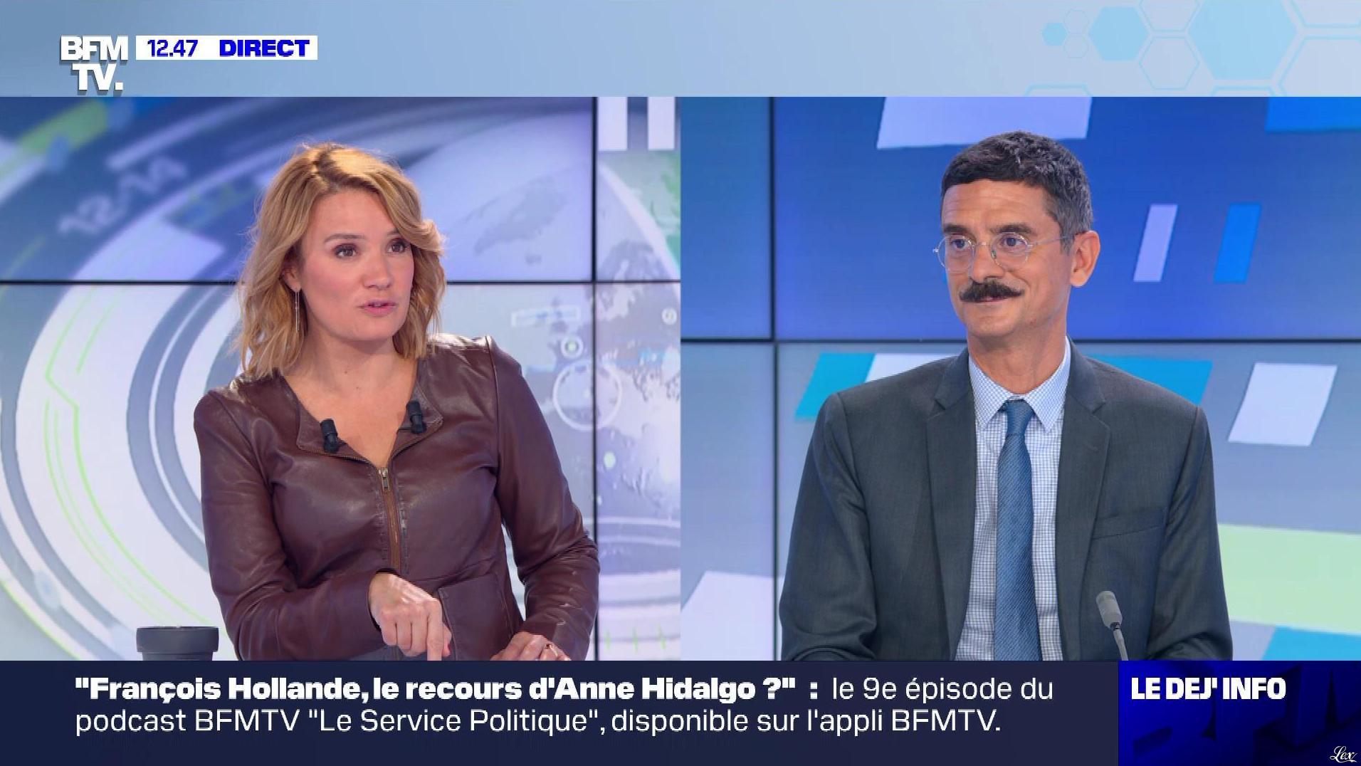 Pascale De La Tour Du Pin dans le Dej Info. Diffusé à la télévision le 26/10/21.
