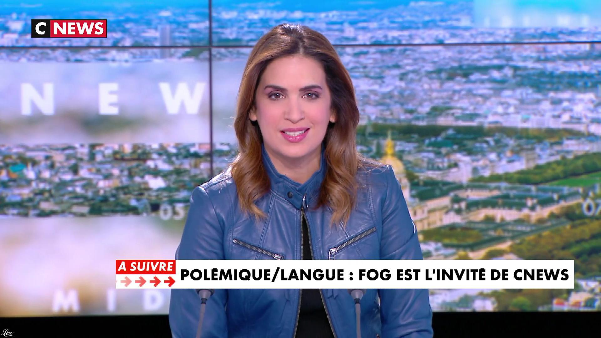 Sonia Mabrouk dans Midi News. Diffusé à la télévision le 11/11/21.