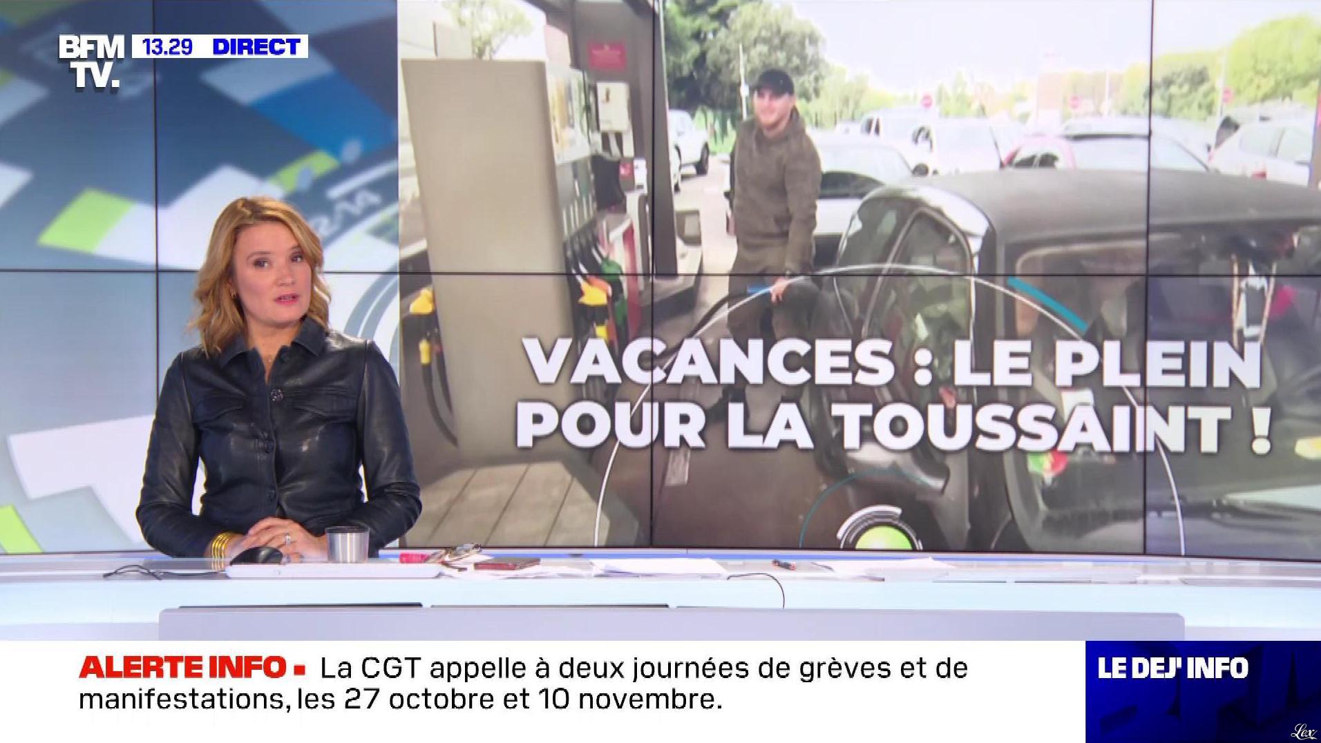Pascale De La Tour Du Pin dans le Dej Info. Diffusé à la télévision le 21/10/22.