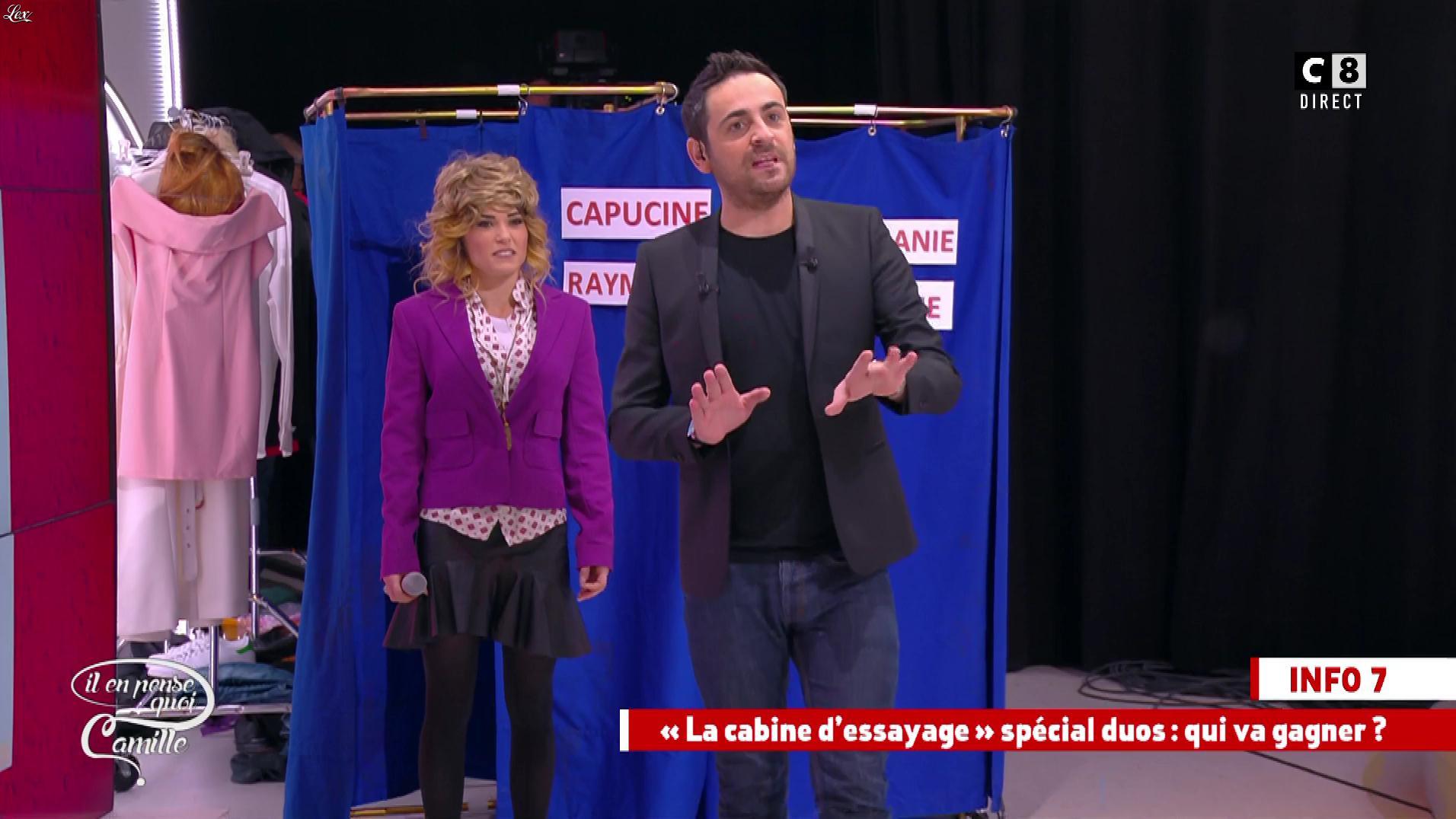 Capucine Anav dans Il en Pense Quoi Camille. Diffusé à la télévision le 07/03/17.
