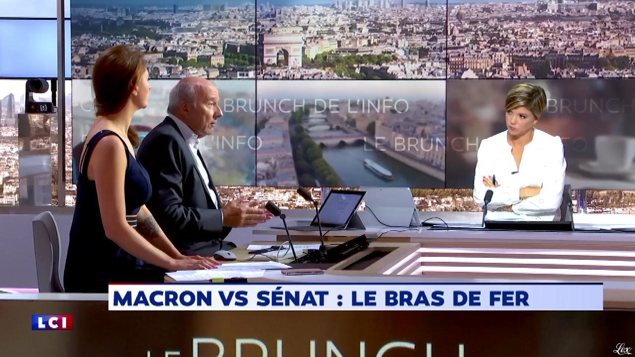 Bénédicte Le Chatelier dans le Brunch de l'Info. Diffusé à la télévision le 15/09/18.
