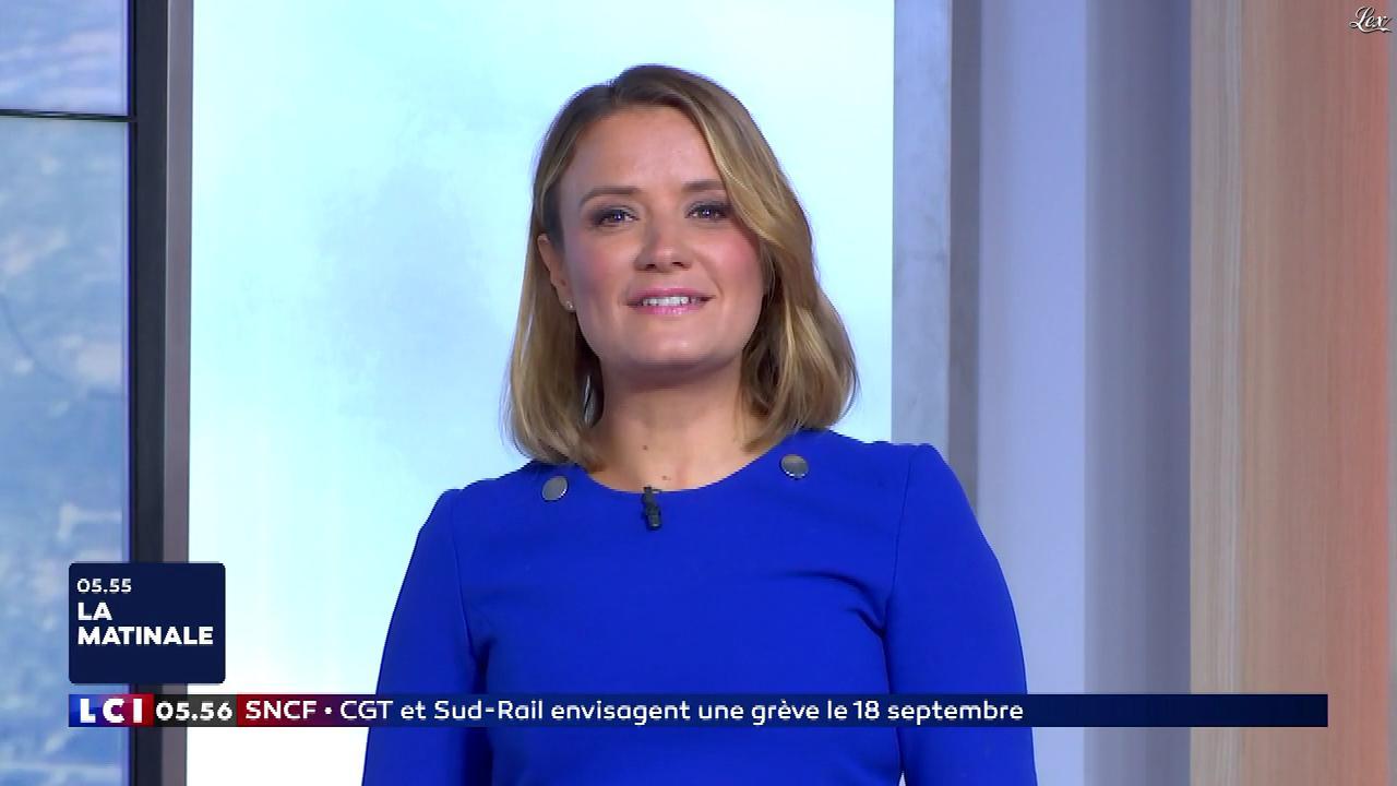 Pascale De La Tour Du Pin dans la Matinale. Diffusé à la télévision le 31/08/18.