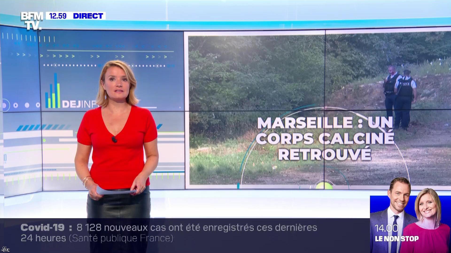 Pascale De La Tour Du Pin dans le Dej Info. Diffusé à la télévision le 17/09/21.